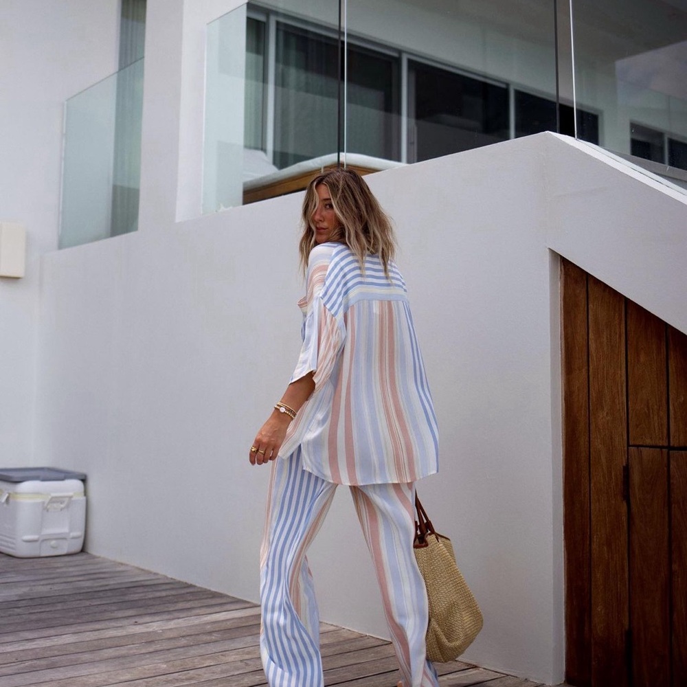 Vici Striped Beach Top